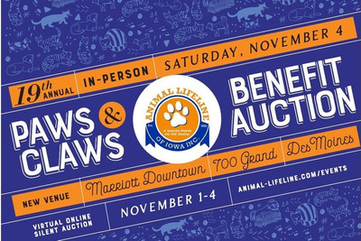 Paws and Claws event invite