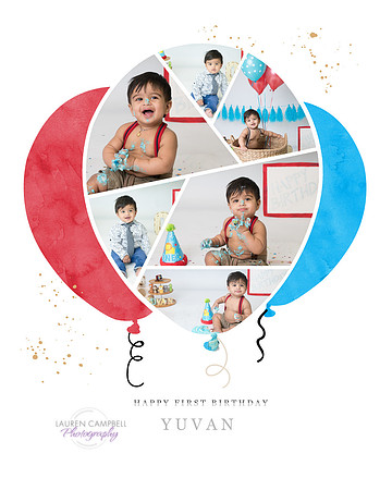 Yuvan Cake Smash Baloons16x20